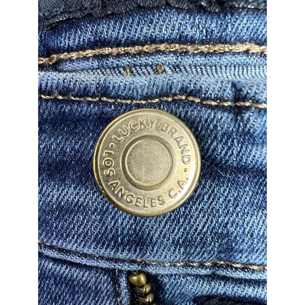 Lucky Brand Mid Rise Skinny Ava Ankle Jeans Womens 10/30 Blue Stretch Denim - Picture 5 of 16
